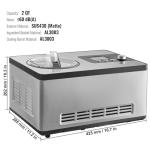 VEVOR Automatic Ice Cream Maker with Compressor