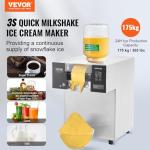 VEVOR Commercial Snowflake Ice Machine, 385LBS/Day