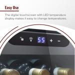 24-Bottle Wine Cooler with Digital Touchscreen Display