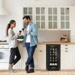 ROVSUN 18-Bottle Freestanding Wine Cooler Refrigerator