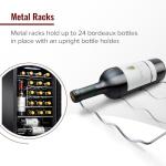 24-Bottle Wine Cooler with Digital Touchscreen Display