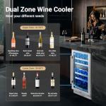 BODEGA 15" Dual Zone Wine Cooler Refrigerator