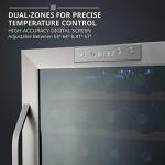 Ivation Dual Zone 33-Bottle Wine Cooler Refrigerator