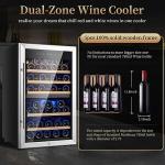 FOVOMI Dual Zone 52-Bottle Wine Refrigerator