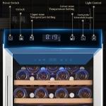 FOVOMI Dual Zone 52-Bottle Wine Refrigerator