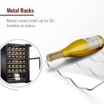 32-Bottle Dual Zone Wine Cooler with Touchscreen