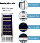 15" Dual Zone Wine Cooler & Mini Fridge