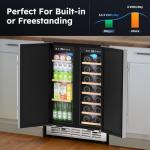 Mojgar 24" Outdoor Dual Zone Wine Cooler