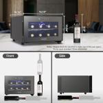 JINJUNYE 8-Bottle Countertop Wine Cooler Refrigerato