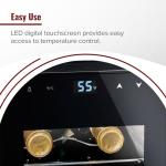 6-Bottle Compact Wine Cooler with Digital Control