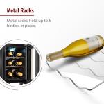 6-Bottle Compact Wine Cooler with Digital Control