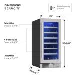 15-Inch Zephyr Wine Fridge - Single Zone Chiller
