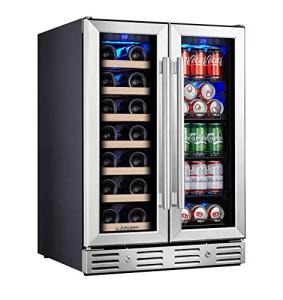 Kalamera 24" Dual Zone Wine & Beverage Fridge