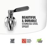 Porcelain Ceramic Water Dispenser with Stainless Steel Faucet