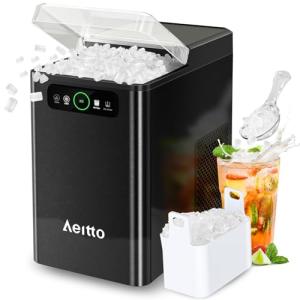Aeitto Countertop Nugget Ice Maker Machine 40Lbs/24H