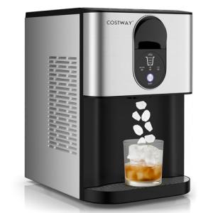COSTWAY Portable Nugget Ice Maker - 56 lbs/24h