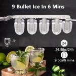 Joy Pebble Portable Stainless Steel Ice Maker 26Lbs