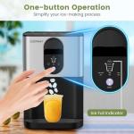 COSTWAY Portable Nugget Ice Maker - 56 lbs/24h