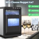 Countertop Nugget Ice Maker - 44LBS/24H