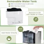 COSTWAY Portable Nugget Ice Maker - 56 lbs/24h