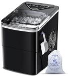 Portable Self-Cleaning Countertop Ice Maker Machine
