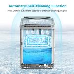 Portable Self-Cleaning Countertop Ice Maker Machine