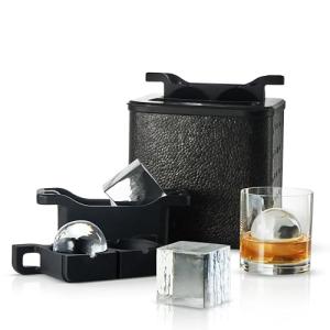 Berlinzo 4-Piece Clear Ice Cube Maker Set