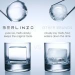 Berlinzo 4-Piece Clear Ice Cube Maker Set
