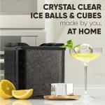Berlinzo 4-Piece Clear Ice Cube Maker Set
