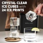 Berlinzo Clear Ice Cube Maker - 2.1-Inch Cubes
