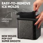 Berlinzo 4-Piece Clear Ice Cube Maker Set