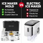 Berlinzo Clear Ice Cube Maker - 2.1-Inch Cubes