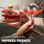 Berlinzo 4-Piece Clear Ice Cube Maker Set