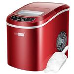 VIVOHOME 26lbs Countertop Ice Maker - Red