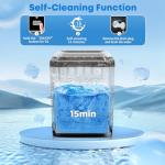 JINJUNYE Portable Ice Maker - 35lbs/Day
