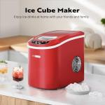 VIVOHOME 26lbs Countertop Ice Maker - Red