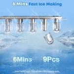 JINJUNYE Portable Ice Maker - 35lbs/Day