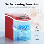 VIVOHOME 26lbs Countertop Ice Maker - Red