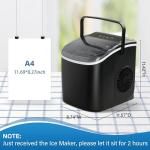 HealSmart Countertop Ice Maker - 9 Cubes in 6 Mins