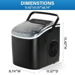 HealSmart Countertop Ice Maker - 9 Cubes in 6 Mins