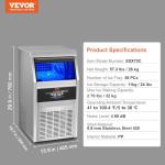 VEVOR 70LBS Commercial Ice Maker Machine