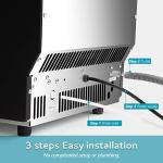 EUHOMY 95lbs Stainless Steel Ice Maker Machine