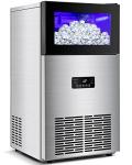130LBS Commercial Ice Maker with Storage Bin