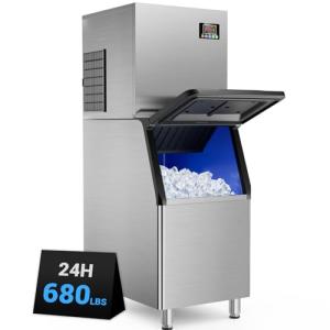 Heavy-Duty Ice Maker with Self-Cleaning Feature