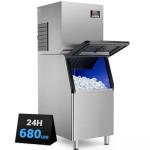 Heavy-Duty Ice Maker with Self-Cleaning Feature