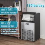 Compact Stainless Steel Commercial Ice Maker Machine