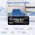 Electactic Nugget Ice Maker, 66Lbs/Day, Self-Cleaning