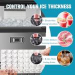 Compact Stainless Steel Commercial Ice Maker Machine