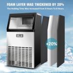 Compact Stainless Steel Commercial Ice Maker Machine
