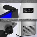 130LBS Commercial Ice Maker with Storage Bin